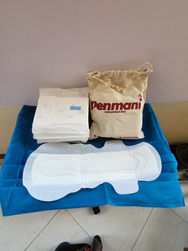 Penmani Organic Sanitary pads MAXI - 340mm(XXXL) - (10 - pieces) at just Rs. 160