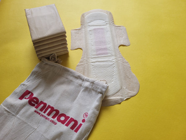Penmani Bamboo Sanitary pads (XL)280mm - 10 Piece at just Rs. 115